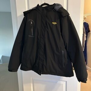 Wantdo Women’s Black Insulated Winter Jacket | Size 2XL | Fleece Lined